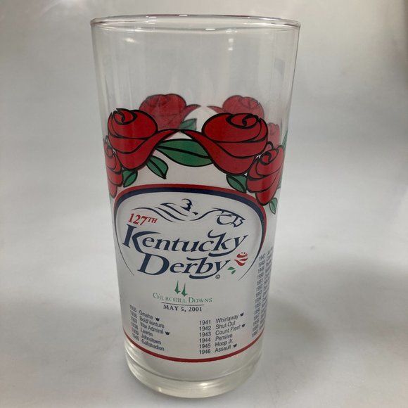 Kentucky Derby Glasses Lot of 5 Churchill Downs 1999, 2000, 2001, 2002, 2003 - Picture 6 of 11